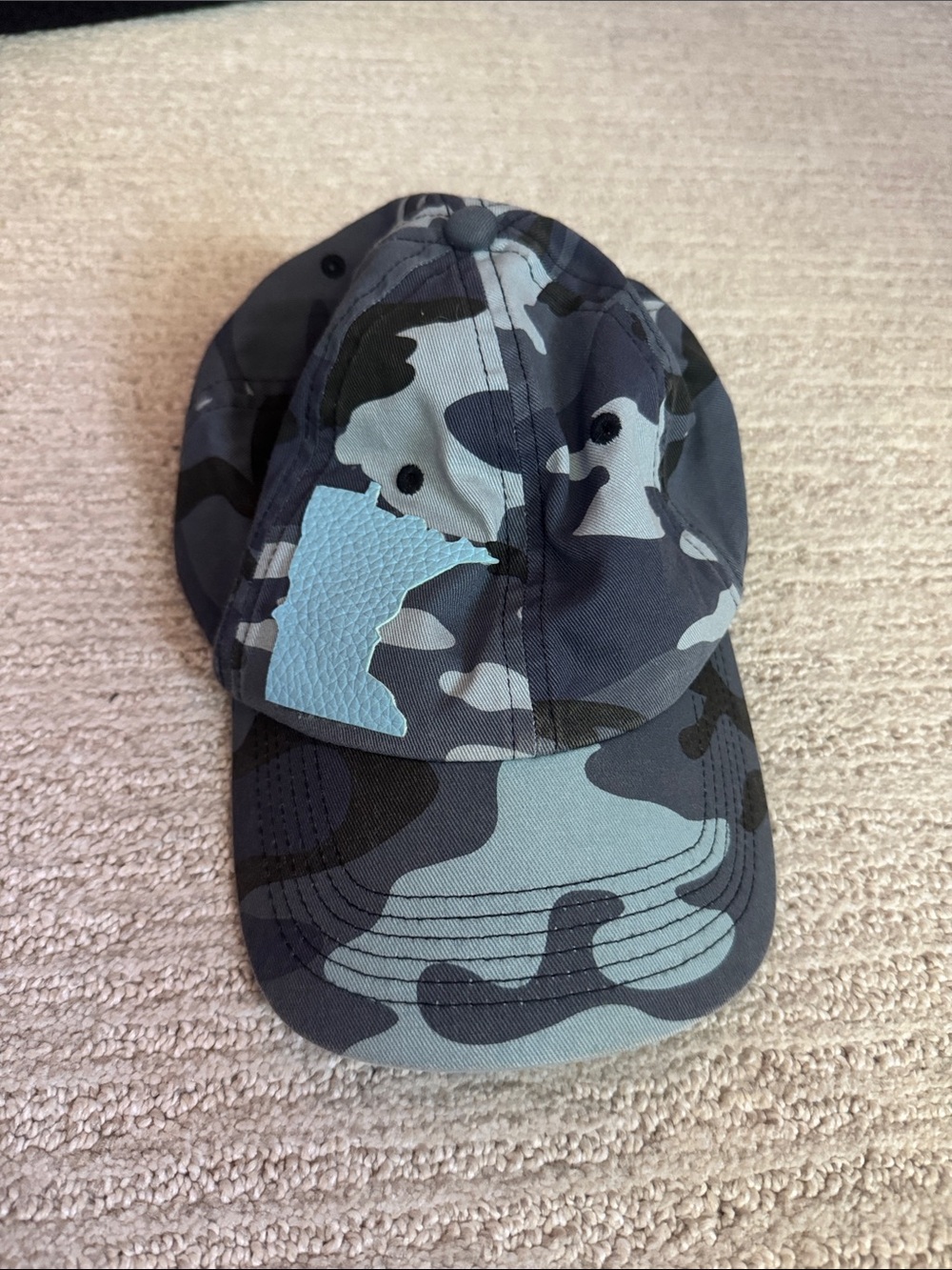 Port Authority Black and Gray Camo Baseball Cap